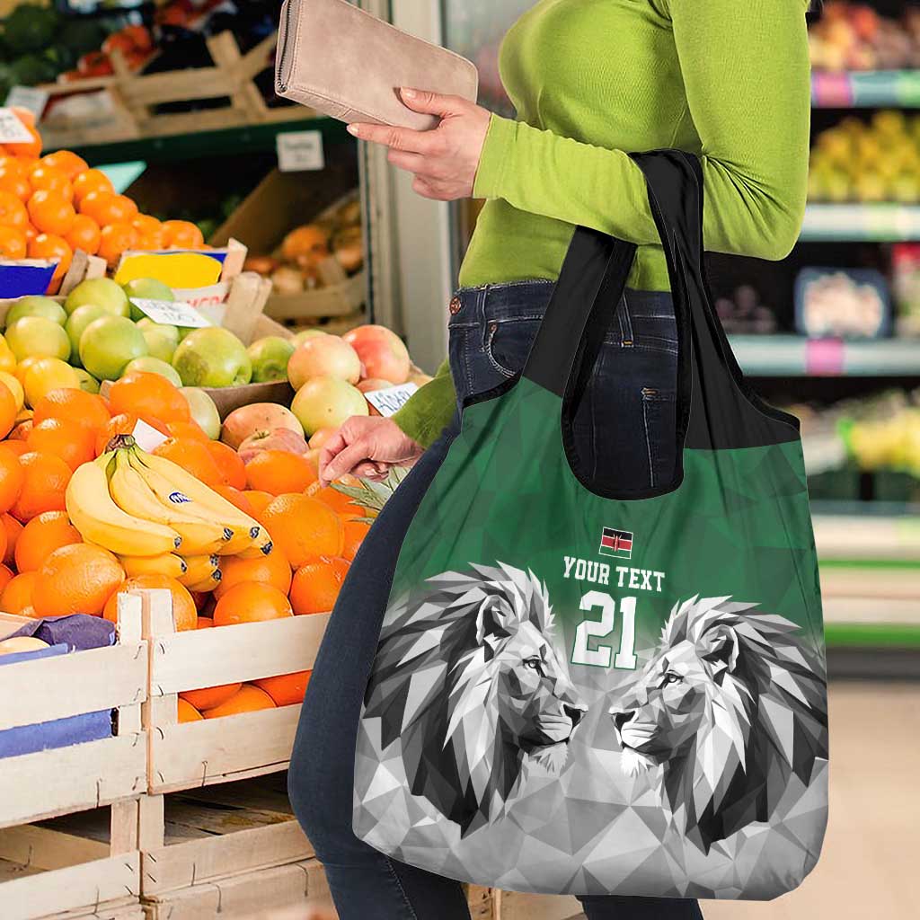 Kenya Rugby Custom Grocery Bag Green Kenyan 22-23 Motif - Wonder Print Shop