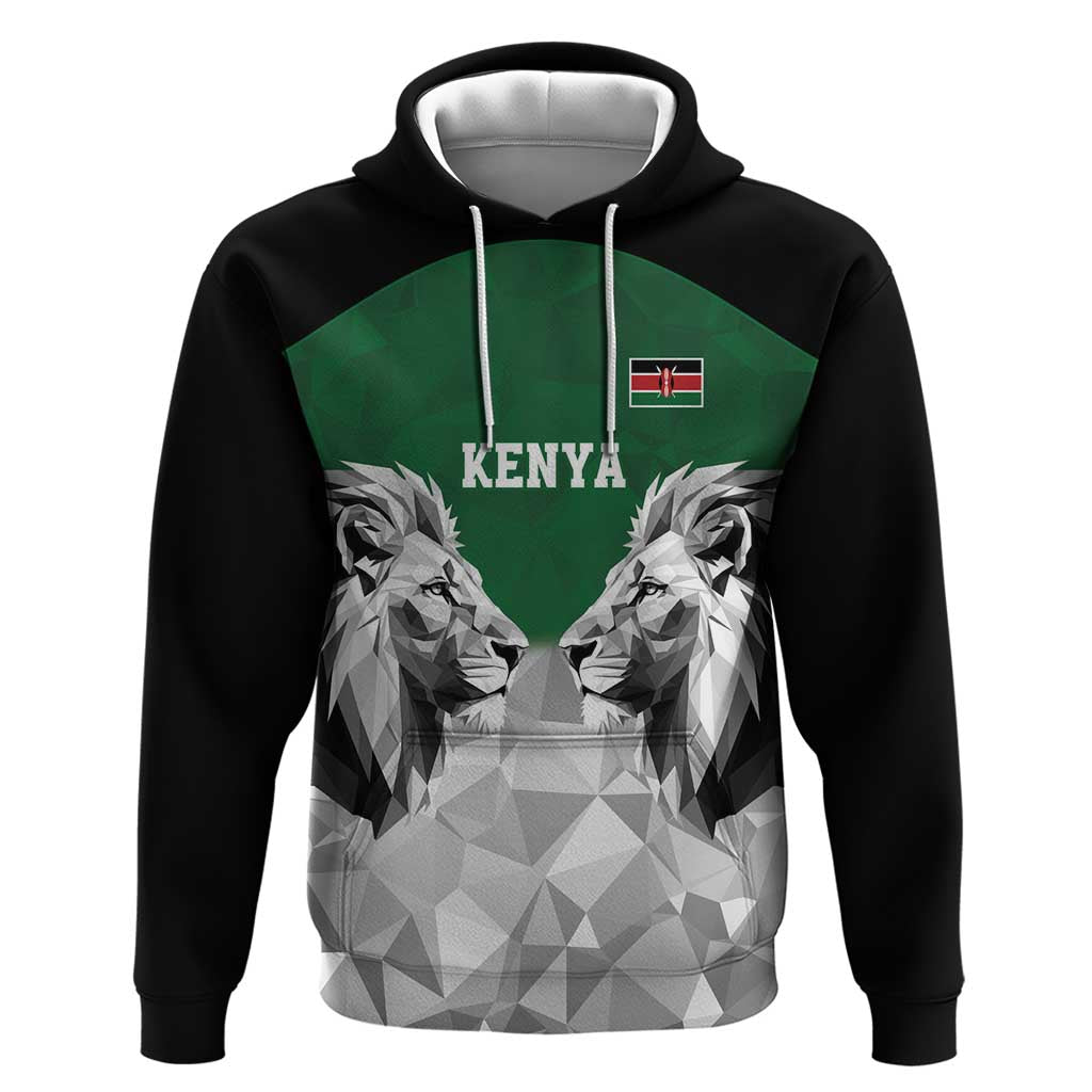 Kenya Rugby Custom Hoodie Green Kenyan 22-23 Motif - Wonder Print Shop