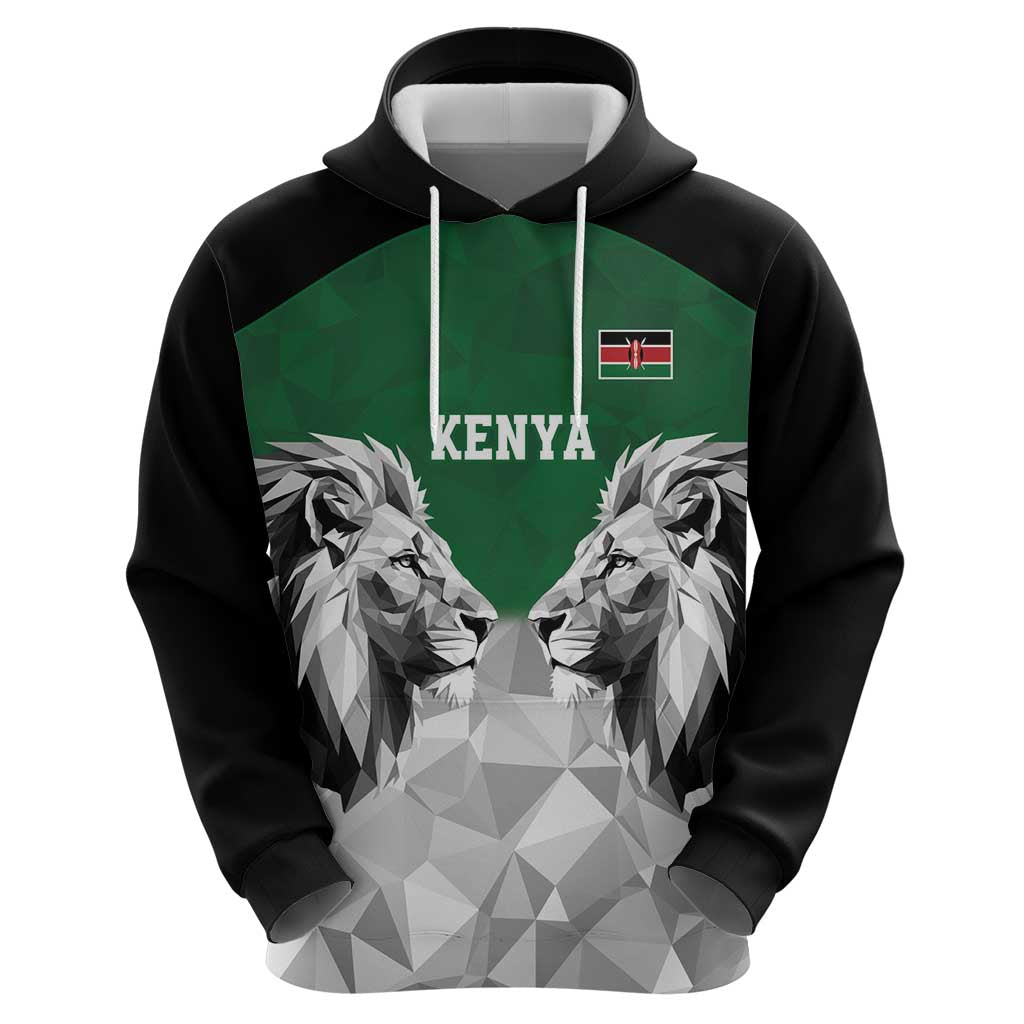 Kenya Rugby Custom Hoodie Green Kenyan 22-23 Motif - Wonder Print Shop