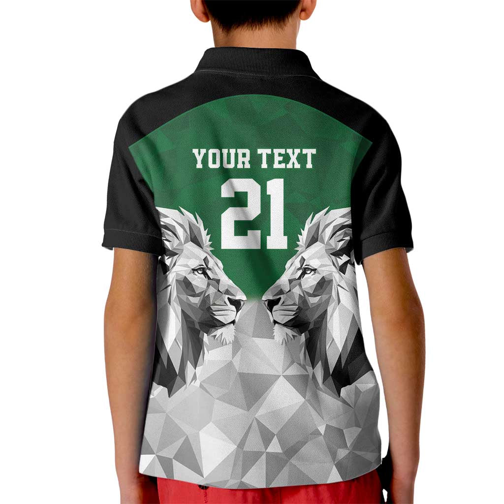 Kenya Rugby Custom Kid Polo Shirt Green Kenyan 22-23 Motif - Wonder Print Shop