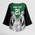 Kenya Rugby Custom Kimono Sleeve Blouse Green Kenyan 22-23 Motif - Wonder Print Shop