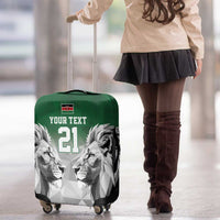 Kenya Rugby Custom Luggage Cover Green Kenyan 22-23 Motif - Wonder Print Shop