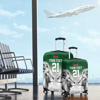 Kenya Rugby Custom Luggage Cover Green Kenyan 22-23 Motif - Wonder Print Shop