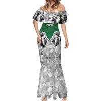 Kenya Rugby Custom Mermaid Dress Green Kenyan 22-23 Motif - Wonder Print Shop