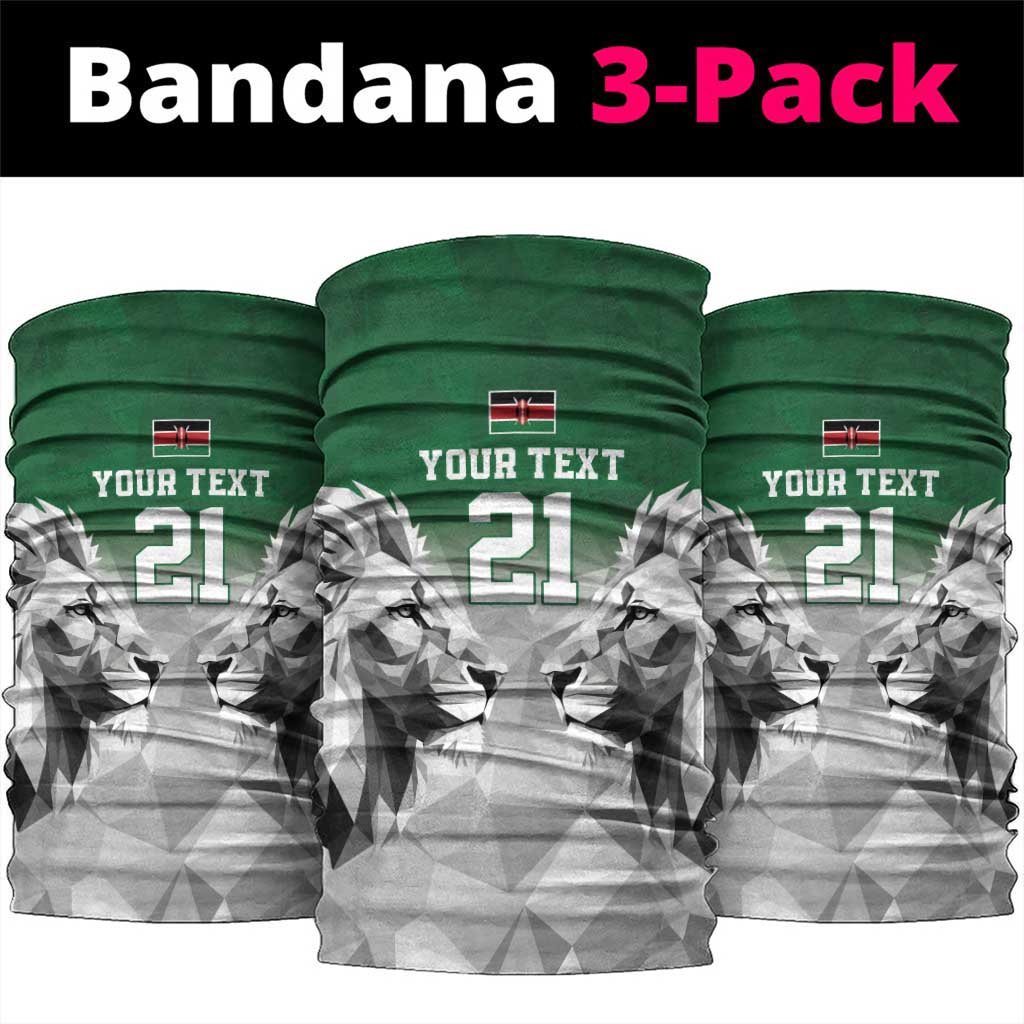 Kenya Rugby Custom Neck Gaiter Green Kenyan 22-23 Motif - Wonder Print Shop