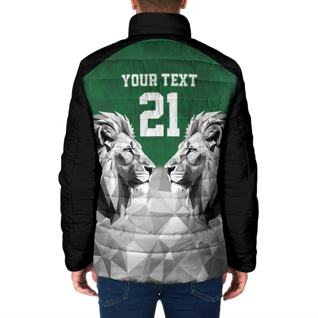 Kenya Rugby Custom Padded Jacket Green Kenyan 22-23 Motif - Wonder Print Shop