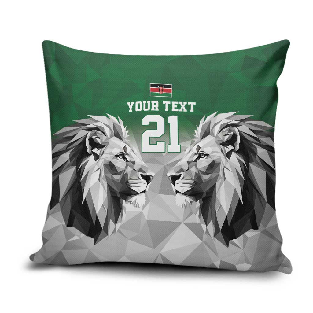 Kenya Rugby Custom Pillow Cover Green Kenyan 22-23 Motif - Wonder Print Shop
