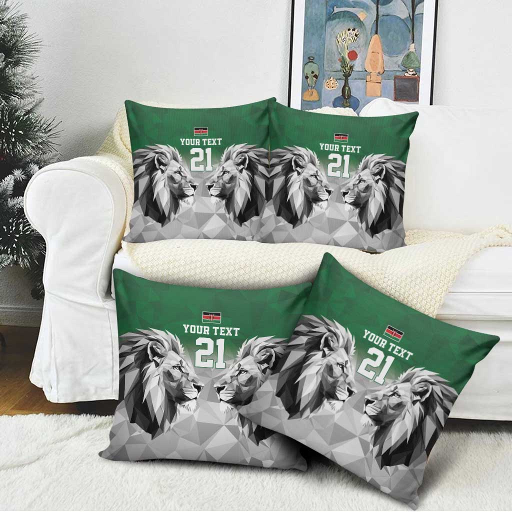 Kenya Rugby Custom Pillow Cover Green Kenyan 22-23 Motif - Wonder Print Shop