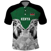 Kenya Rugby Custom Polo Shirt Green Kenyan 22-23 Motif - Wonder Print Shop