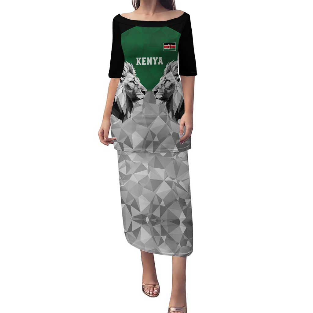 Kenya Rugby Custom Puletasi Green Kenyan 22-23 Motif - Wonder Print Shop