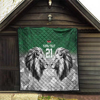 Kenya Rugby Custom Quilt Green Kenyan 22-23 Motif - Wonder Print Shop
