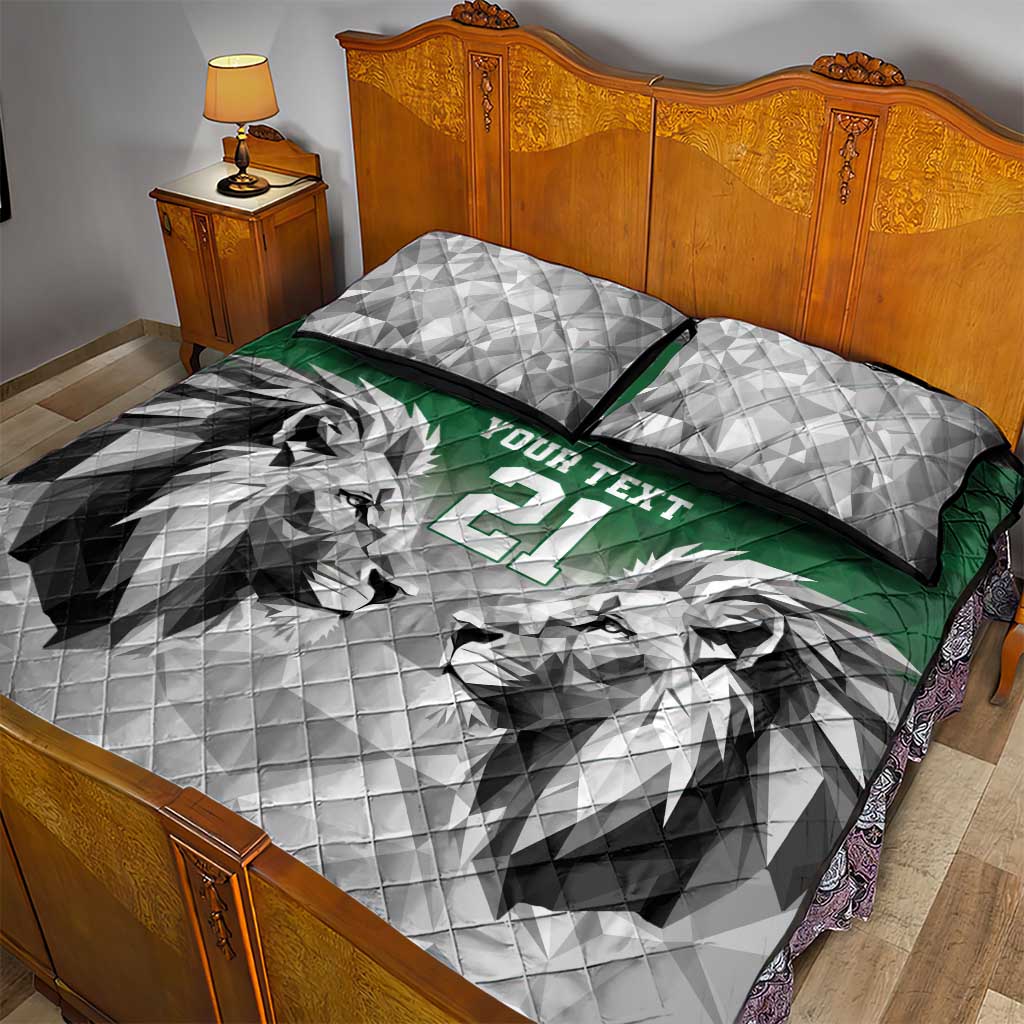 Kenya Rugby Custom Quilt Bed Set Green Kenyan 22-23 Motif - Wonder Print Shop