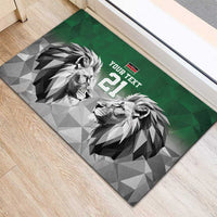 Kenya Rugby Custom Rubber Doormat Green Kenyan 22-23 Motif - Wonder Print Shop