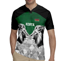 Kenya Rugby Custom Rugby Jersey Green Kenyan 22-23 Motif - Wonder Print Shop