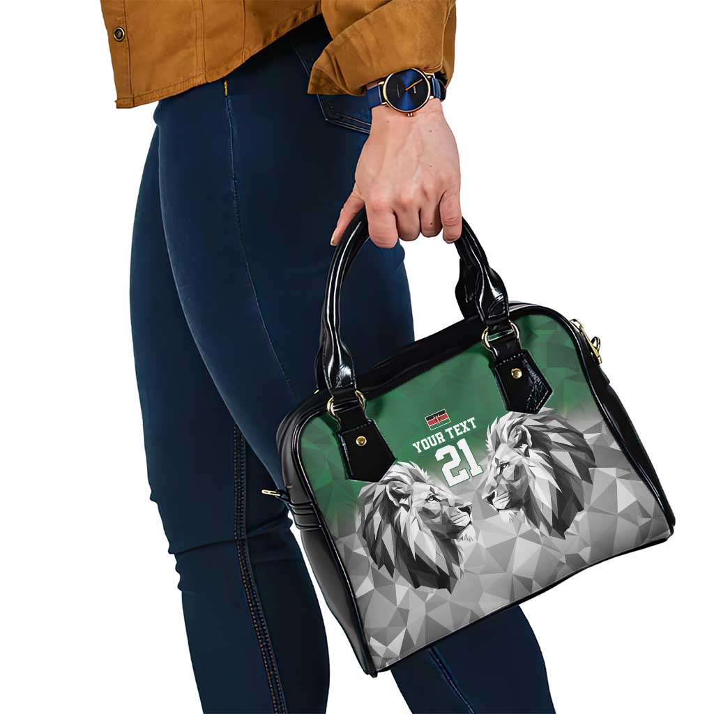 Kenya Rugby Custom Shoulder Handbag Green Kenyan 22-23 Motif - Wonder Print Shop