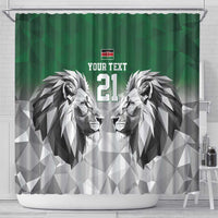 Kenya Rugby Custom Shower Curtain Green Kenyan 22-23 Motif - Wonder Print Shop