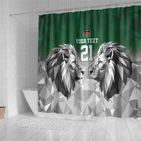 Kenya Rugby Custom Shower Curtain Green Kenyan 22-23 Motif - Wonder Print Shop