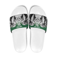 Kenya Rugby Custom Slide Sandals Green Kenyan 22-23 Motif - Wonder Print Shop