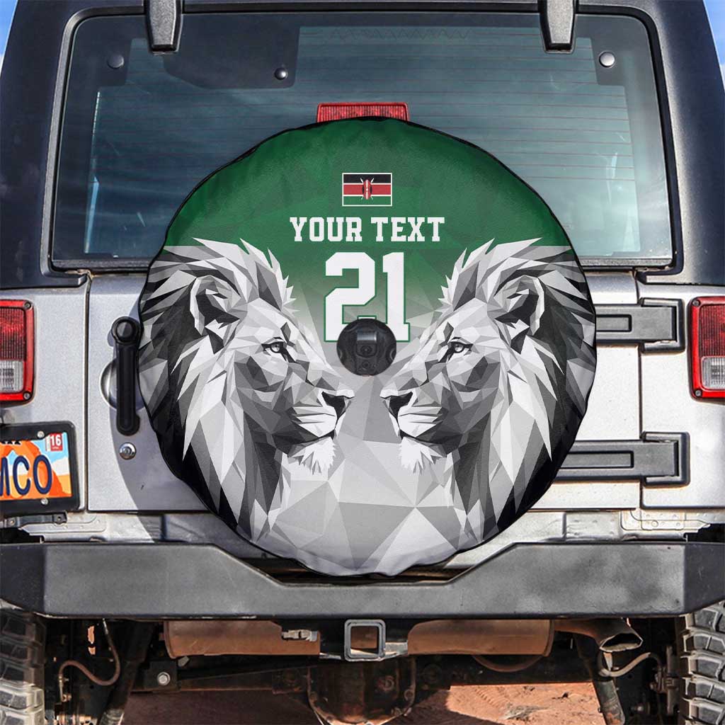 Kenya Rugby Custom Spare Tire Cover Green Kenyan 22-23 Motif - Wonder Print Shop