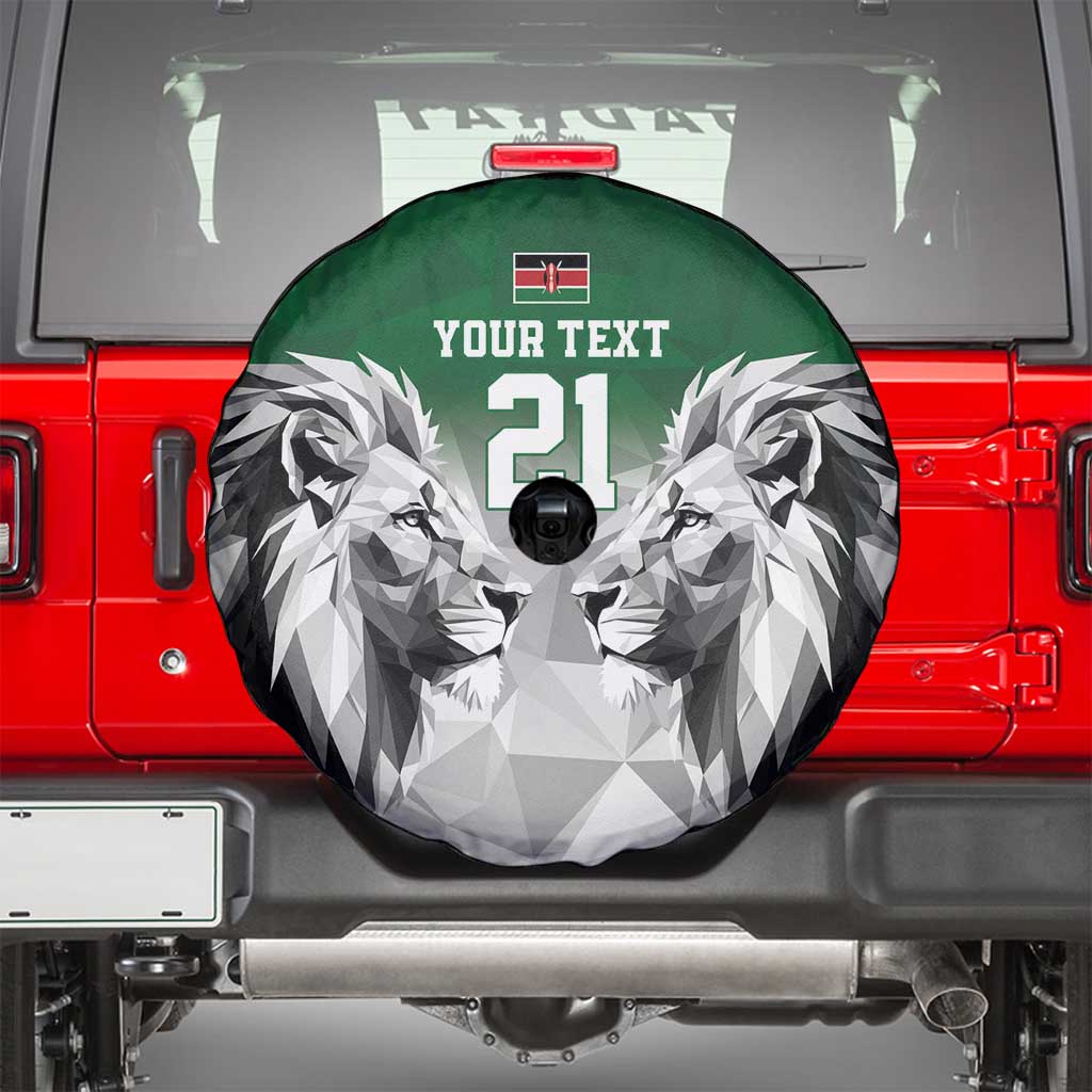 Kenya Rugby Custom Spare Tire Cover Green Kenyan 22-23 Motif - Wonder Print Shop