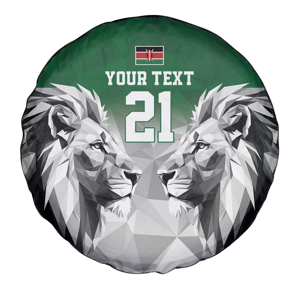 Kenya Rugby Custom Spare Tire Cover Green Kenyan 22-23 Motif - Wonder Print Shop