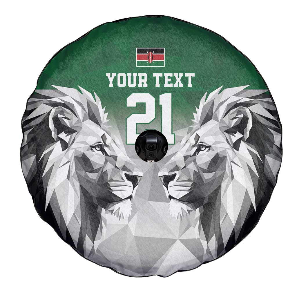 Kenya Rugby Custom Spare Tire Cover Green Kenyan 22-23 Motif - Wonder Print Shop