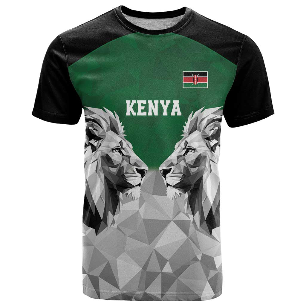 Kenya Rugby Custom T Shirt Green Kenyan 22-23 Motif - Wonder Print Shop