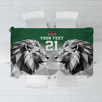 Kenya Rugby Custom Tablecloth Green Kenyan 22-23 Motif - Wonder Print Shop