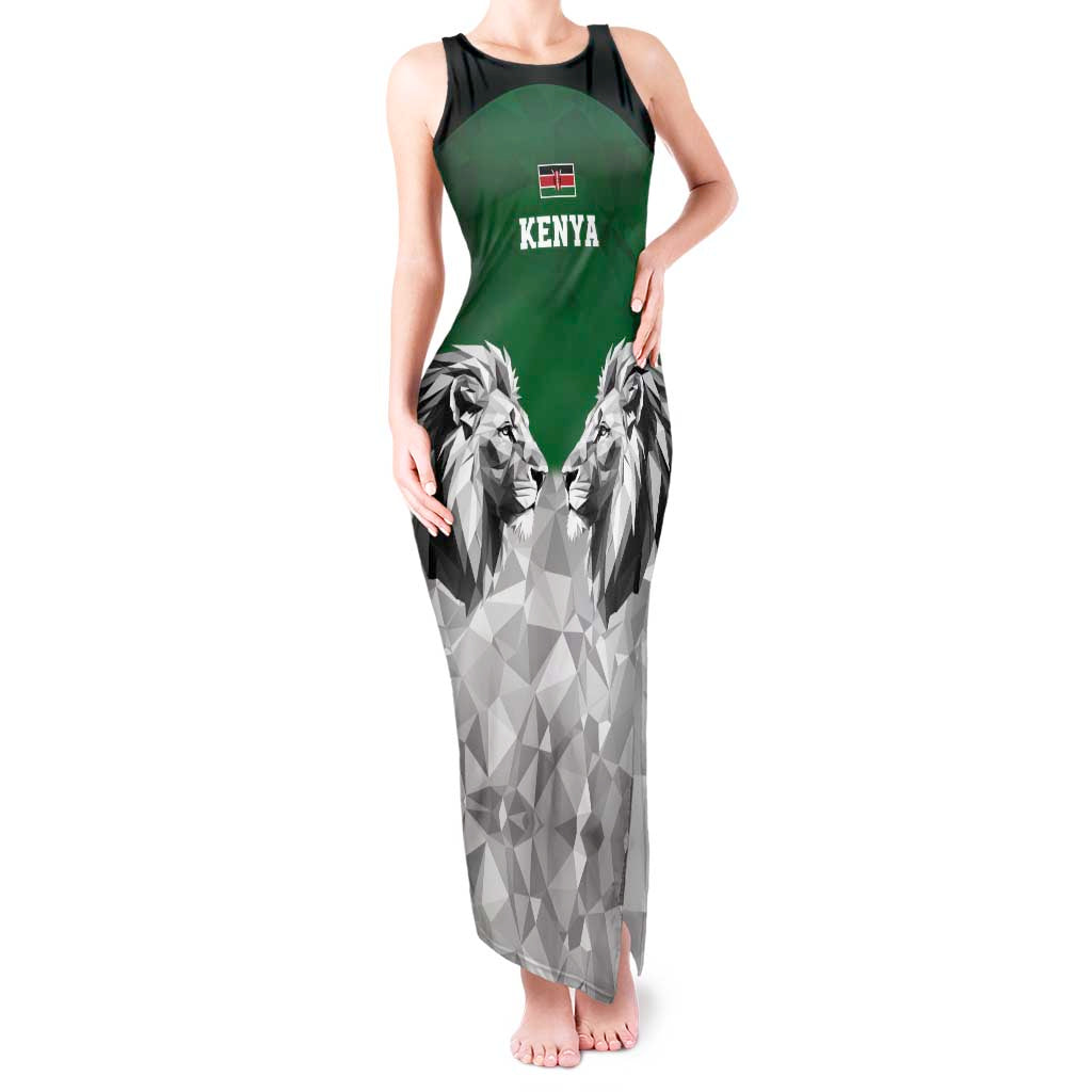 Kenya Rugby Custom Tank Maxi Dress Green Kenyan 22-23 Motif - Wonder Print Shop