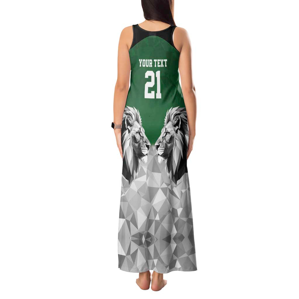 Kenya Rugby Custom Tank Maxi Dress Green Kenyan 22-23 Motif - Wonder Print Shop