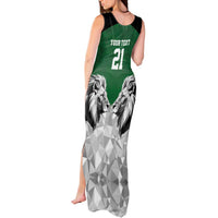 Kenya Rugby Custom Tank Maxi Dress Green Kenyan 22-23 Motif - Wonder Print Shop