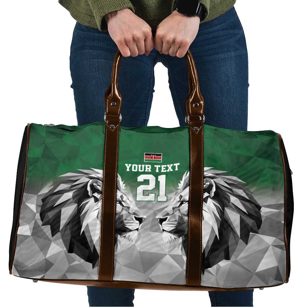 Kenya Rugby Custom Travel Bag Green Kenyan 22-23 Motif - Wonder Print Shop