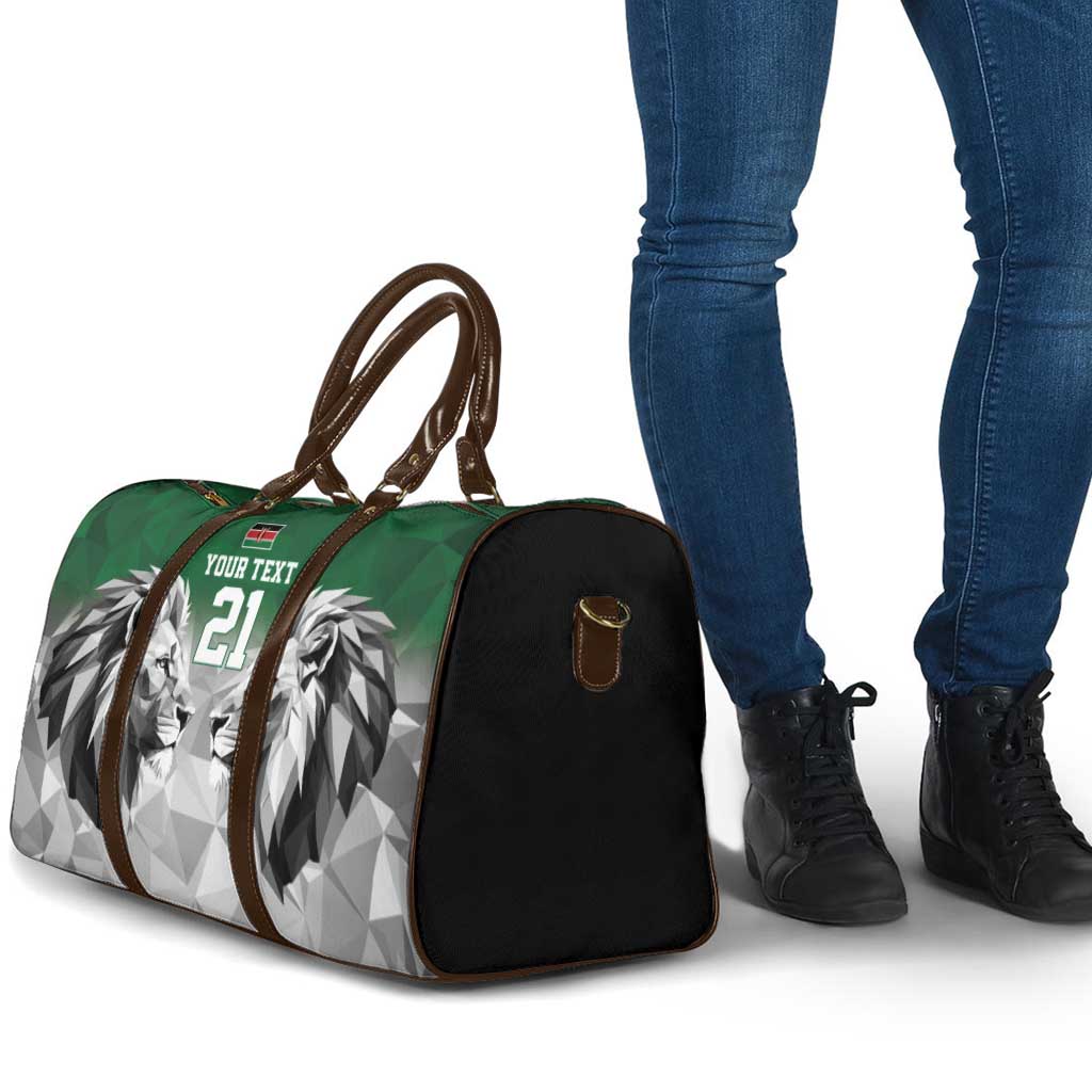 Kenya Rugby Custom Travel Bag Green Kenyan 22-23 Motif - Wonder Print Shop