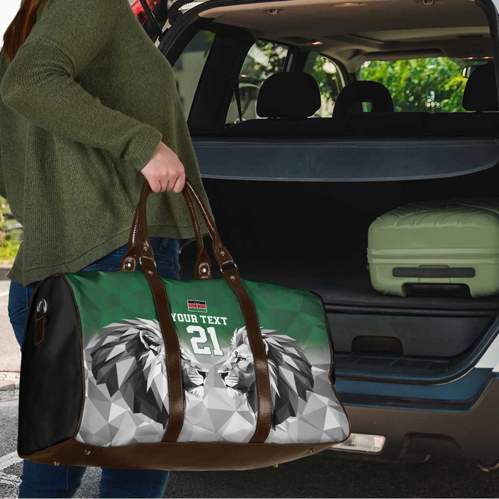 Kenya Rugby Custom Travel Bag Green Kenyan 22-23 Motif - Wonder Print Shop
