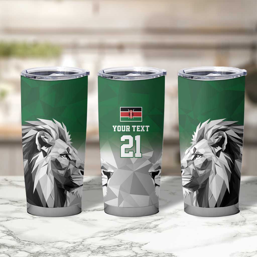 Kenya Rugby Custom Tumbler Cup Green Kenyan 22-23 Motif - Wonder Print Shop