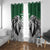 Kenya Rugby Custom Window Curtain Green Kenyan 22-23 Motif - Wonder Print Shop