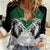 Kenya Rugby Custom Women Casual Shirt Green Kenyan 22-23 Motif - Wonder Print Shop