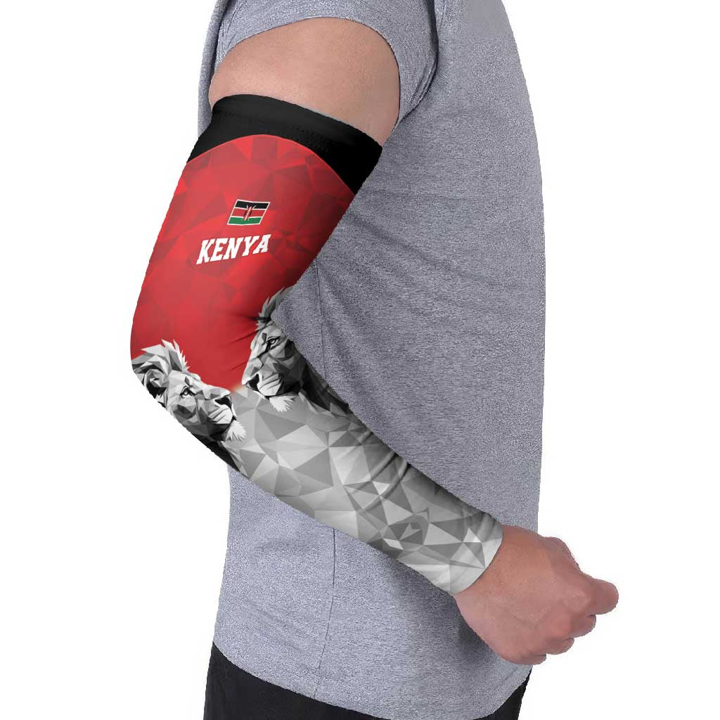 Kenya Rugby Custom Arm Sleeves Red Kenyan 22-23 Motif - Wonder Print Shop