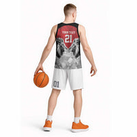 Kenya Rugby Custom Basketball Jersey Red Kenyan 22-23 Motif - Wonder Print Shop