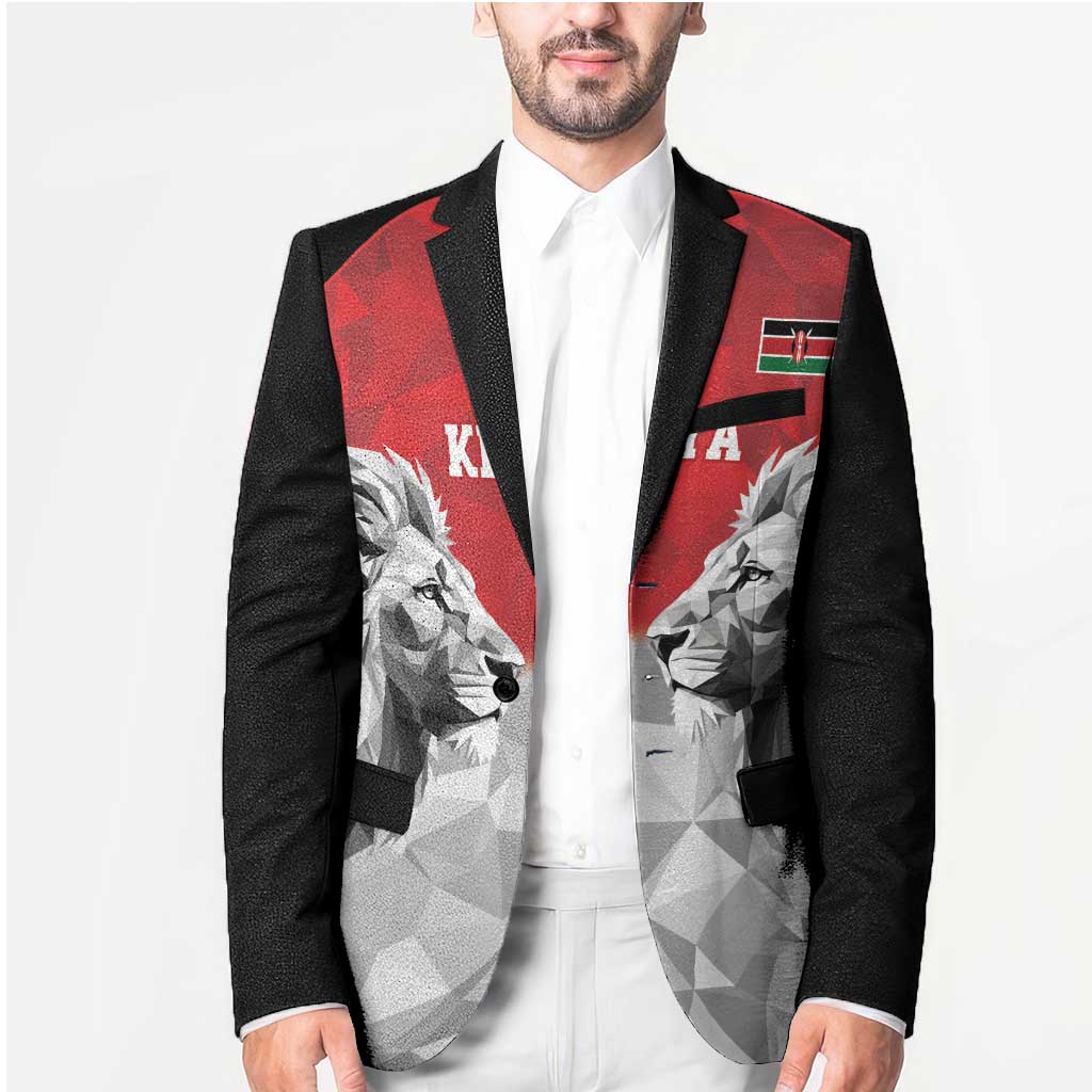 Kenya Rugby Custom Blazer Red Kenyan 22-23 Motif - Wonder Print Shop