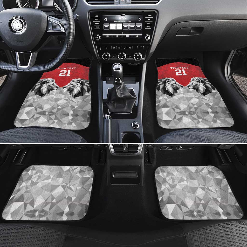 Kenya Rugby Custom Car Mats Red Kenyan 22-23 Motif - Wonder Print Shop