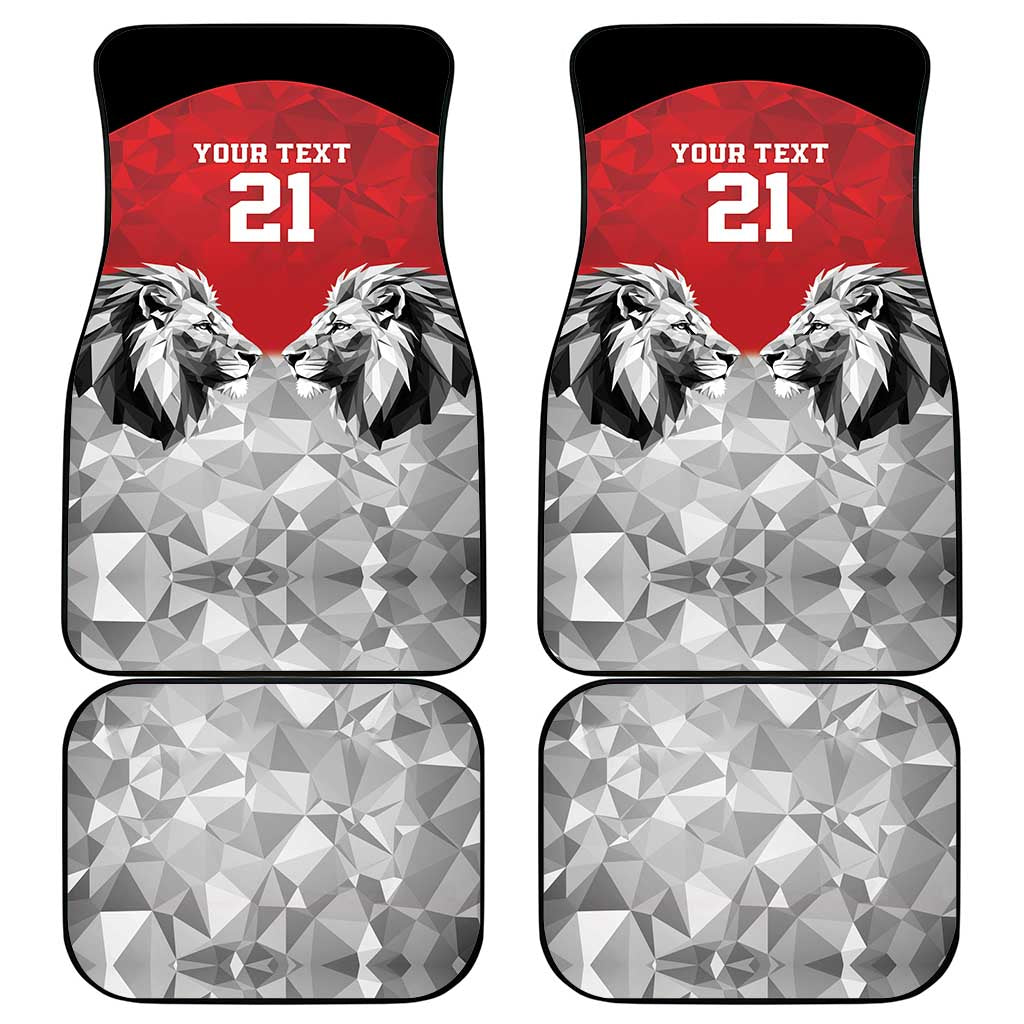Kenya Rugby Custom Car Mats Red Kenyan 22-23 Motif - Wonder Print Shop