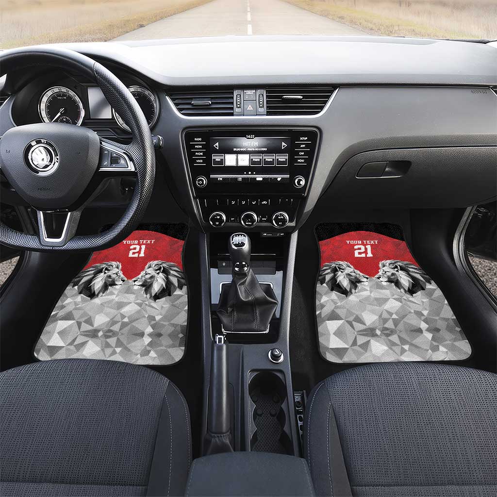 Kenya Rugby Custom Car Mats Red Kenyan 22-23 Motif - Wonder Print Shop