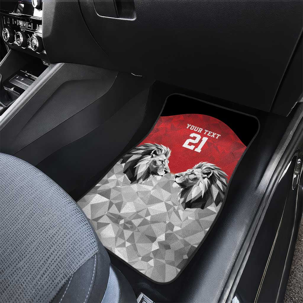 Kenya Rugby Custom Car Mats Red Kenyan 22-23 Motif - Wonder Print Shop