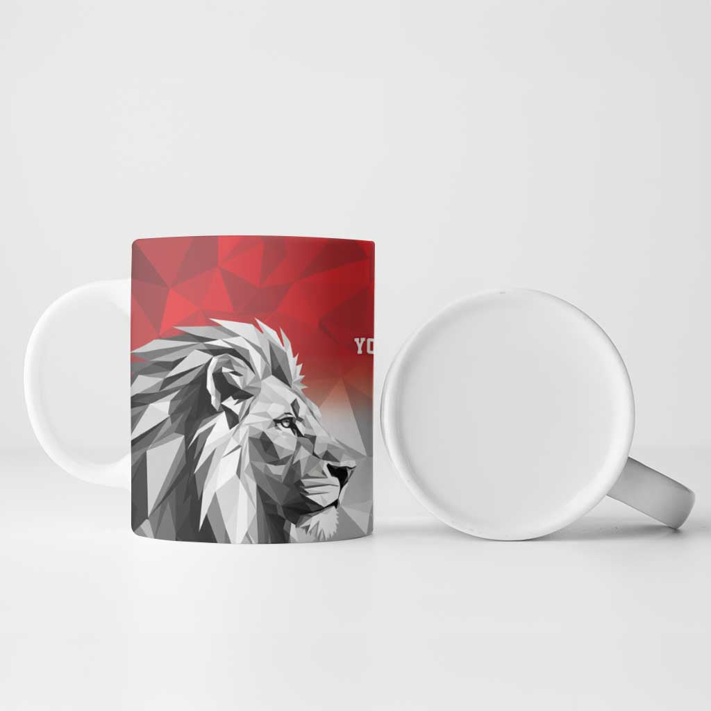 Kenya Rugby Custom Ceramic Mug Red Kenyan 22-23 Motif - Wonder Print Shop