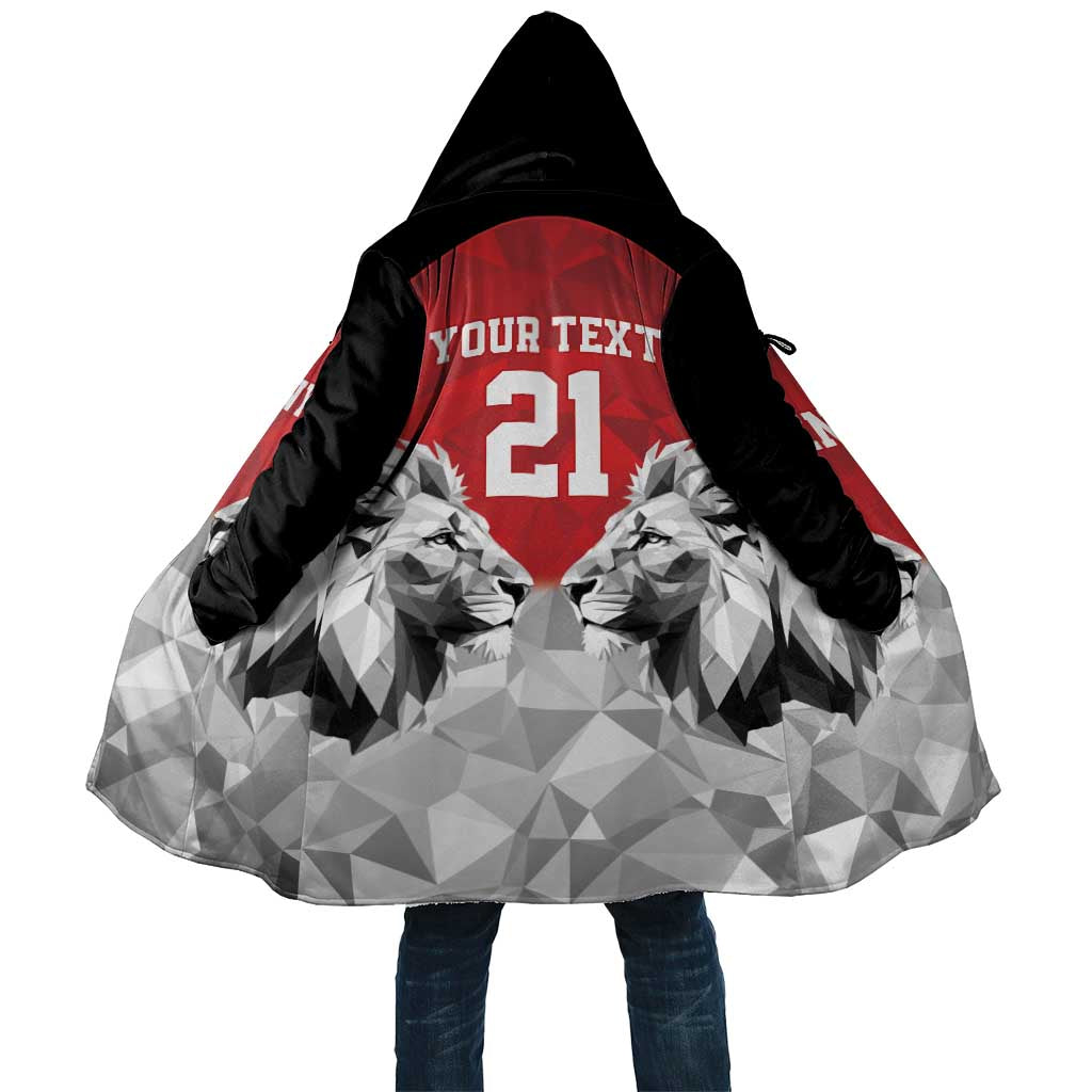 Kenya Rugby Custom Cloak Red Kenyan 22-23 Motif - Wonder Print Shop