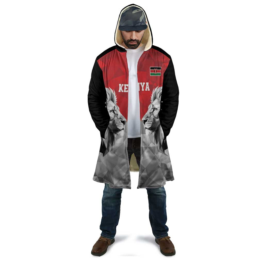 Kenya Rugby Custom Cloak Red Kenyan 22-23 Motif - Wonder Print Shop