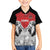 Kenya Rugby Custom Family Matching Off Shoulder Short Dress and Hawaiian Shirt Red Kenyan 22-23 Motif - Wonder Print Shop