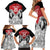 Kenya Rugby Custom Family Matching Short Sleeve Bodycon Dress and Hawaiian Shirt Red Kenyan 22-23 Motif - Wonder Print Shop