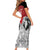 Kenya Rugby Custom Family Matching Short Sleeve Bodycon Dress and Hawaiian Shirt Red Kenyan 22-23 Motif - Wonder Print Shop